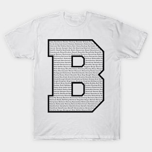 B Black T-Shirt